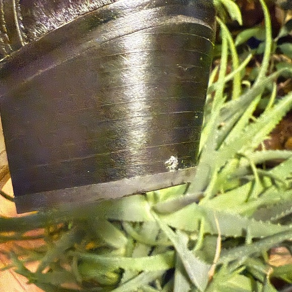 Dolce Vita “Shana” Black Leather Ankle Booties women's sz 6 Fur Heel - Picture 9 of 10